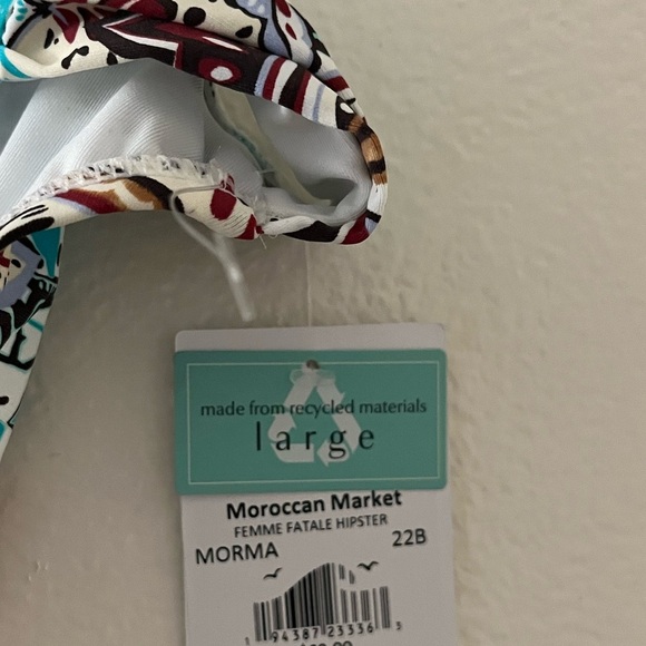NWT Sunsets Moroccan Market Paisley Print Hipster Swim Bottom (bottoms Only) L - Picture 3 of 6